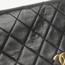 Chanel Mini Classic Black Quilted Lambskin Full Flap Wallet On Chain WOC With 24K Gold-Plated Hardware