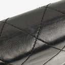 Chanel Mini Classic Black Quilted Lambskin Full Flap Wallet On Chain WOC With 24K Gold-Plated Hardware