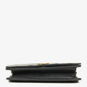 Chanel Mini Classic Black Quilted Lambskin Full Flap Wallet On Chain WOC With 24K Gold-Plated Hardware