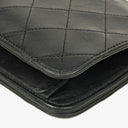 Chanel Mini Classic Black Quilted Lambskin Full Flap Wallet On Chain WOC With 24K Gold-Plated Hardware