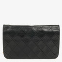 Chanel Mini Classic Black Quilted Lambskin Full Flap Wallet On Chain WOC With 24K Gold-Plated Hardware