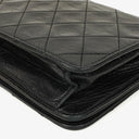 Chanel Mini Classic Black Quilted Lambskin Full Flap Wallet On Chain WOC With 24K Gold-Plated Hardware