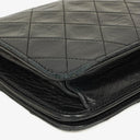Chanel Mini Classic Black Quilted Lambskin Full Flap Wallet On Chain WOC With 24K Gold-Plated Hardware