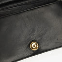 Chanel Mini Classic Black Quilted Lambskin Full Flap Wallet On Chain WOC With 24K Gold-Plated Hardware