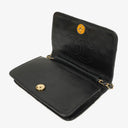 Chanel Mini Classic Black Quilted Lambskin Full Flap Wallet On Chain WOC With 24K Gold-Plated Hardware