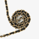 Chanel Mini Classic Black Quilted Lambskin Full Flap Wallet On Chain WOC With 24K Gold-Plated Hardware