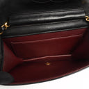 Chanel Vintage Mini Classic Black Quilted Lambskin Leather Full Flap Wallet On Chain WOC With 24K Gold-Plated Hardware