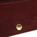Chanel Mini Classic Burgundy Quilted Suede Full Flap Wallet On Chain WOC With Gold-Tone Hardware