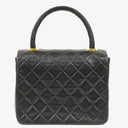 Chanel Mini Classic Kelly Vintage Black Quilted Lambskin With 24K Gold-Plated Hardware
