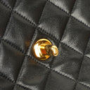 Chanel Mini Classic Kelly Vintage Black Quilted Lambskin With 24K Gold-Plated Hardware