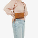 Chanel Mini Classic Quilted Lambskin Full Flap Wallet On Chain WOC With 24K Gold-Plated Hardware