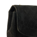 Chanel Mini Diana Bijoux Chain Black Quilted Suede Vintage Flap Bag with 24K Gold-Plated Hardware (1989–1991)