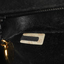 Chanel Mini Diana Bijoux Chain Black Quilted Suede Vintage Flap Bag with 24K Gold-Plated Hardware (1989–1991)
