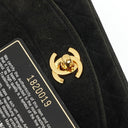 Chanel Mini Diana Bijoux Chain Black Quilted Suede Vintage Flap Bag with 24K Gold-Plated Hardware (1989–1991)