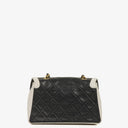 Chanel Mini Diana Flap Bag Black And White Quilted Lambskin 24K Gold-Plated Hardware