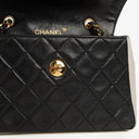 Chanel Mini Diana Flap Bag Black And White Quilted Lambskin 24K Gold-Plated Hardware