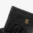 Chanel Mini Diana Flap Bag Black And White Quilted Lambskin 24K Gold-Plated Hardware