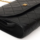 Chanel Mini Flap Bag Black Quilted Lambskin With 24K Gold-Plated Hardware