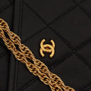 Chanel Mini Flap Bag Black Quilted Lambskin With 24K Gold-Plated Hardware