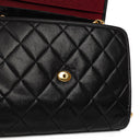 Chanel Mini Flap Bag Black Quilted Lambskin With 24K Gold-Plated Hardware