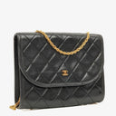Chanel Mini Flap Bag Black Quilted Lambskin With 24K Gold-Plated Hardware