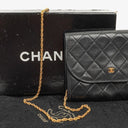 Chanel Mini Flap Bag Black Quilted Lambskin With 24K Gold-Plated Hardware