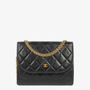 Chanel Mini Flap Bag Black Quilted Lambskin With 24K Gold-Plated Hardware