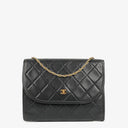 Chanel Mini Flap Bag Black Quilted Lambskin With 24K Gold-Plated Hardware