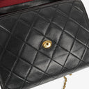 Chanel Mini Flap Bag Black Quilted Lambskin With 24K Gold-Plated Hardware