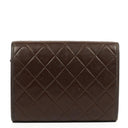 Chanel Mini Flap Bag Brown Quilted Lambskin With 24K Gold-Plated Hardware