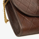 Chanel Mini Flap Bag Brown Quilted Lambskin With 24K Gold-Plated Hardware