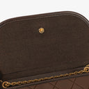 Chanel Mini Flap Bag Brown Quilted Lambskin With 24K Gold-Plated Hardware