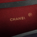Chanel Mini Flap Navy Jersey With 24K Gold-Plated Hardware