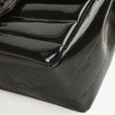 Chanel Mini Flap Square Bag in Black Horizontal Quilted Patent Leather with 24K Gold-Plated Hardware