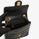 Chanel Mini Flap Square Bag in Black Horizontal Quilted Patent Leather with 24K Gold-Plated Hardware