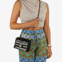 Chanel Mini Flap Square Bag in Black Horizontal Quilted Patent Leather with 24K Gold-Plated Hardware