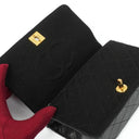 Chanel Mini Full Flap Black Quilted Jersey And Lambskin Vintage Bag With 24K Gold-Plated Hardware