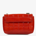 Chanel Mini Quilted Patent Leather East West Chocolate Bar Bag