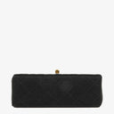 Chanel Mini Quilted Square Jersey Black Flap Bag With 24K Gold-Plated Hardware