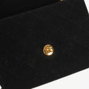 Chanel Mini Quilted Square Jersey Black Flap Bag With 24K Gold-Plated Hardware