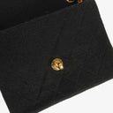 Chanel Mini Quilted Square Jersey Black Flap Bag With 24K Gold-Plated Hardware