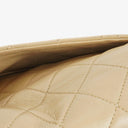 Chanel Mini Quilted Square Leather Beige Flap Bag With 24K Gold-Plated Hardware
