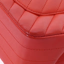 Chanel Mini Rectangular Classic Single Flap Bag Coral Chevron Quilted Lambskin With Gold-Tone Hardware