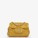 Chanel Mini Rectangular Double-Sided Flap Bag In Quilted Patent Leather