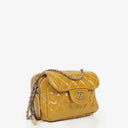 Chanel Mini Rectangular Double-Sided Flap Bag In Quilted Patent Leather