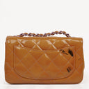 Chanel Mini Rectangular Flap Bag In Quilted Patent Leather