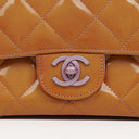 Chanel Mini Rectangular Flap Bag In Quilted Patent Leather