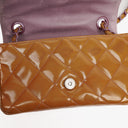 Chanel Mini Rectangular Flap Bag In Quilted Patent Leather