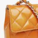 Chanel Mini Rectangular Flap Bag In Quilted Patent Leather