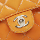Chanel Mini Rectangular Flap Bag In Quilted Patent Leather